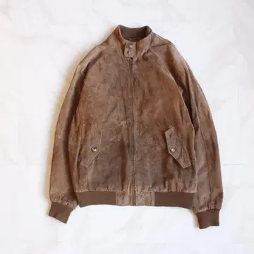 ORVIS G9 해링턴 자켓 가죽 스웨이드 블루종 M