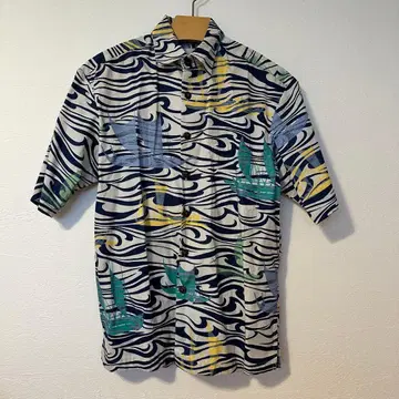 KAHALA 알로하 셔츠 Ocean Blue XS