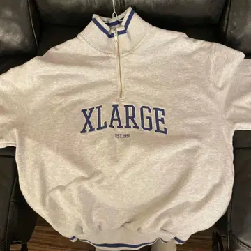 XLARGE 하프 지퍼 트레이닝복 그레이