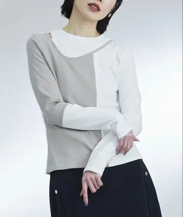 [택 포함 새상품] UNITED TOKYO 레이어 아지메 컷 아웃 티셔츠