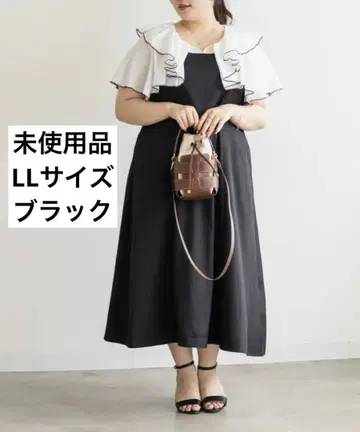 쿠레트 오리지널 프릴 도킹 원피스 LL 53 블랙