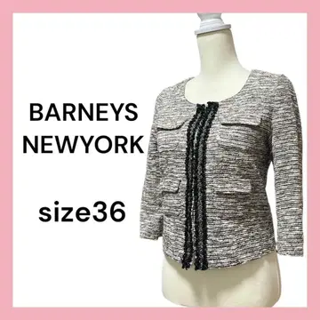 바니스뉴욕 트위드 자켓 S 사이즈 여성용 실크 혼방