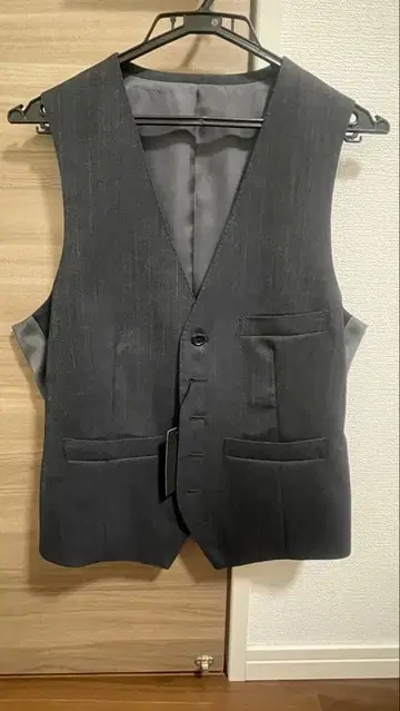 다크 그레이 베스트 정장용 남성용 포멀 결혼식 비즈니스 깔끔한
