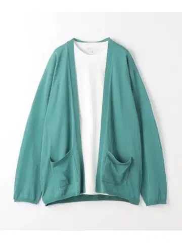 [ 새상품/세탁 가능 ] 유나이티드 애로우즈 가디건 M 터콰이즈