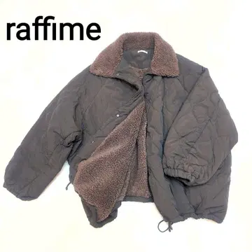 raffime 라피미 아우터 퍼 옷깃 퀼팅 블루종 다운