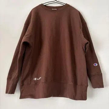 Champion 리버스 위브 트레이닝복 맨투맨 브라운 튜닉