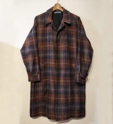 semoh / 세모 울 발라클로버 코트 체크