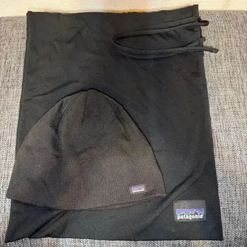 patagonia 니트 모자 블랙 수납 봉투 포함