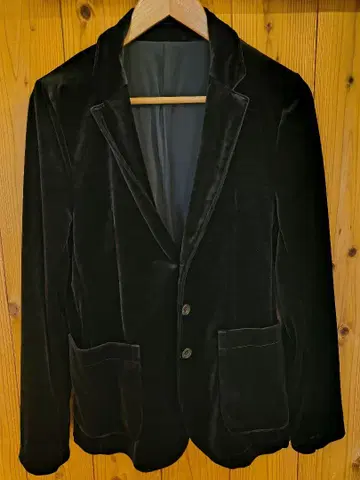 Lounge Lizard 블랙 벨벳 테일러드 자켓