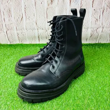 [ 새상품급 ] ZARA 자라 통굽 레이스업 부츠 트랙 밑창 28.5