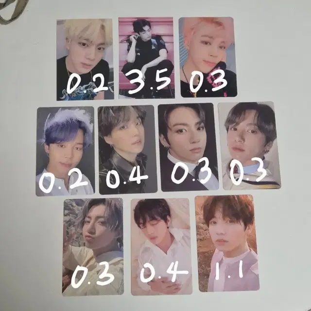 방탄소년단 포카 개별/일괄