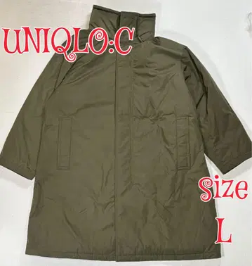 미사용 UNIQLO:C 후디드 코트 올리브 L 유니클로