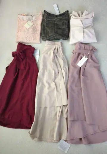 청순 스타일 여성용 의류 묶음 판매 돌려입기 코디 가을/겨울 핑크 보라색