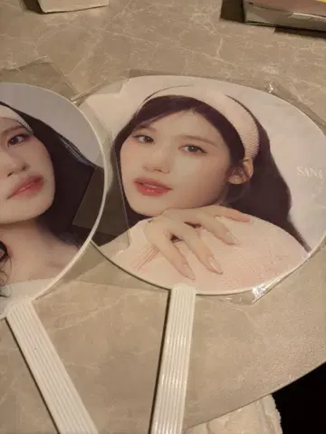 SANA MINA 부채와 엽서 5장 세트