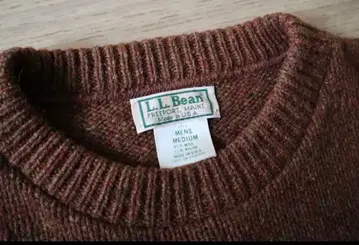 USA L.L.Bean 울 니트 브라운 스웨터 M