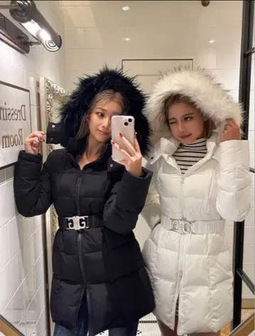 [ 완판템 ] GYDA 벨트 포함 롱 다운 코트 2023