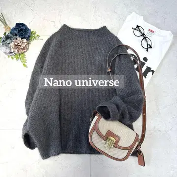 나노 유니버스 폭스 니트 스웨터 그레이