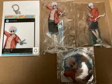 주술회전 스이파라 고죠 사토루 아크릴 스탠드 캔뱃지 아크릴 키링