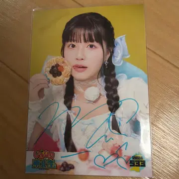 이기가리 도호쿠산 후지타니 미우 친필 사인 브로마이드