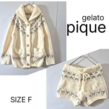 gelato pique 모코모코 가디건 & 숏팬츠 세트 SIZE F