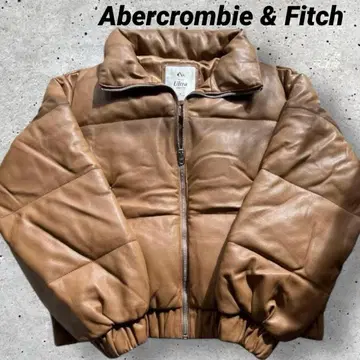 미사용 Abercrombie & Fitch 다운 인조 가죽 자켓