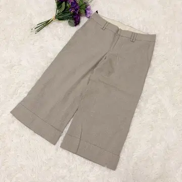 AMACA 와이드 팬츠 고급 그레이 베이지 일본제 무난 페미닌