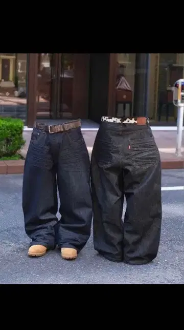 [ 완판템 ] BELVET Baggy rigid denim L 인디고