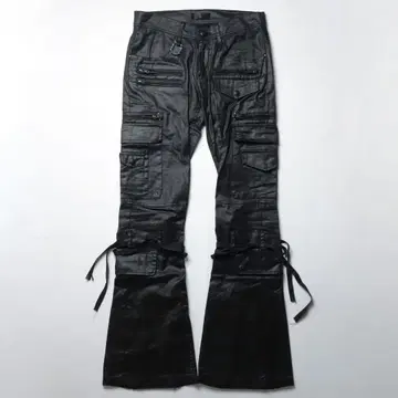Midas Gimmick Coated Flared Cargo Pants