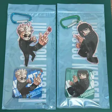 주술회전 전사 고죠 사토루 이에이리 쇼코 아크링 키링 캔뱃지