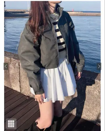 GRL 그레일 미사용 새상품 가죽 자켓