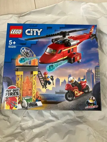 [ 단종 ] [ 미개봉 새상품 ] 시티 소방 구조 헬리콥터 60281