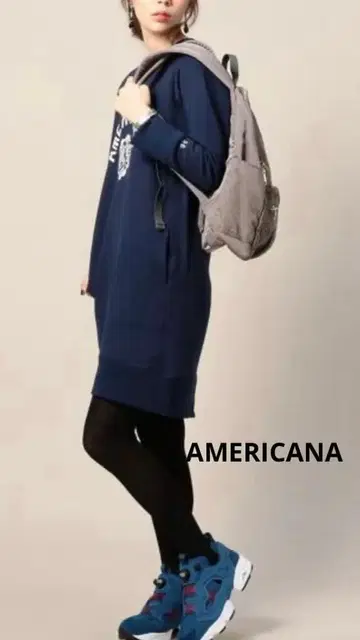 미사용 AMERICANA 아메리카나 맨투맨 원피스 루즈핏