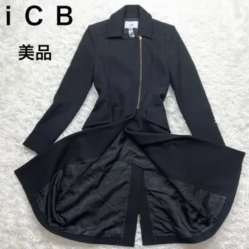 캐시미어 아이시 iCB 롱 코트 여성용 2 M 블랙