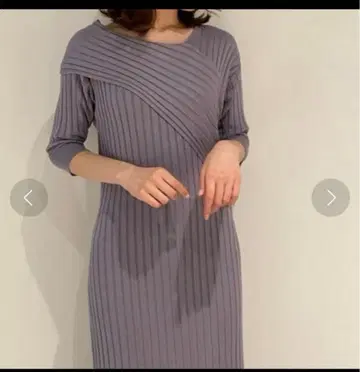 [ 새상품급 ] SNIDEL 아지메 와이드 리브 니트 원피스 스나이델