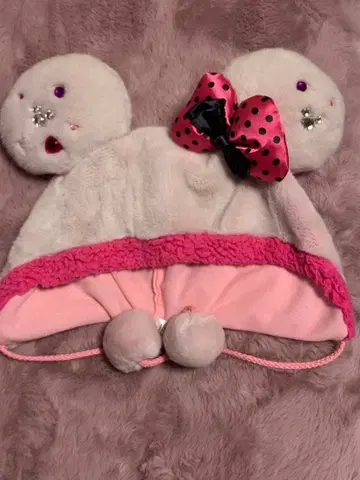 디즈니 팬캡 미니 디즈니랜드 디즈니씨 리본