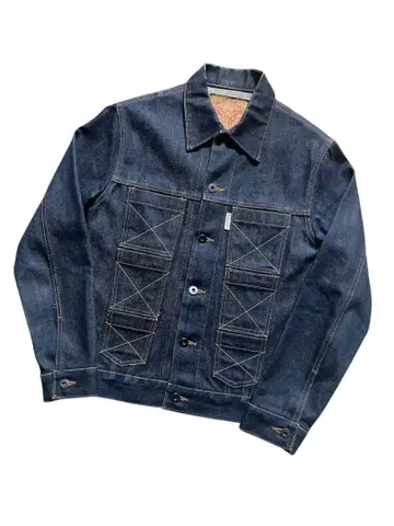 [ 레어 ] 20471120 트라이 벤티 6 포켓 데님 자켓 M