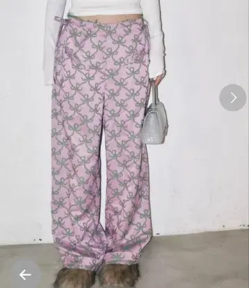 musubore 사이드 리본 팬츠