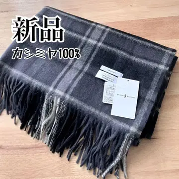 [ 새상품 ] [ 캐시미어 100% ] 저널 스탠다드 스톨 그레이 체크