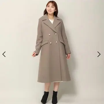 MischMasch 모카 펄 버튼 코트 M