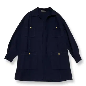 페라가모 울 자켓 골드 버튼 90s 네이비