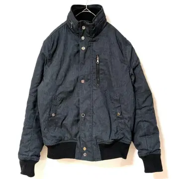 H&M 다크 그레이 스탠드 카라 자켓 아우터 40R