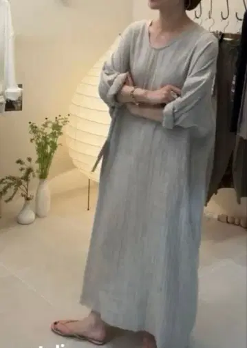 argue 아규 롱 원피스 SILK LINEN