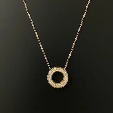 [ 레어 ] SWAROVSKI 스와로브스키 목걸이 반지 골드