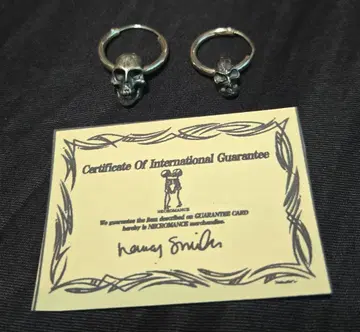 새상품 네크로맨스 스컬 후프 귀걸이 XJAPAN hide 착용