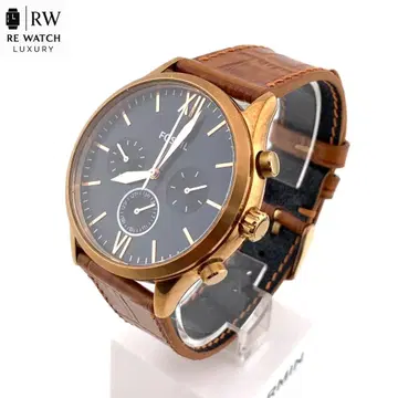 A6010 FOSSIL BQ2412 크로노그래프 손목시계 가죽