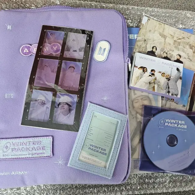 방탄소년단 bts 윈터패키지 윈패 랜덤 뷔 태형 필름 미개봉