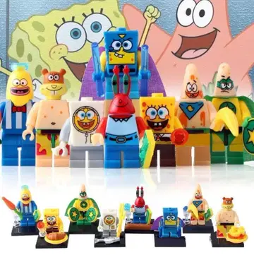 새상품 LEGO 레고 호환 스펀지밥 미니 피규어 인형 세트