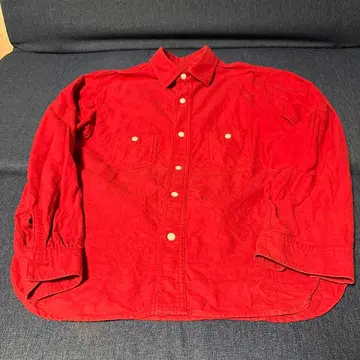 텐더로인 빨간색 긴팔 셔츠