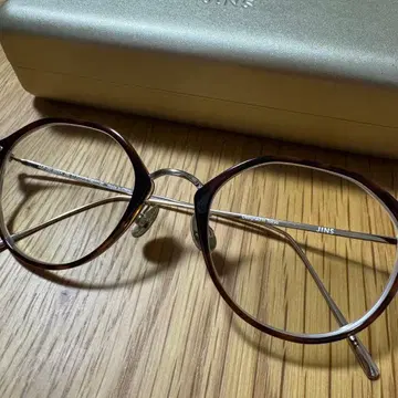 JINS Combination Titanium 안경 브라운