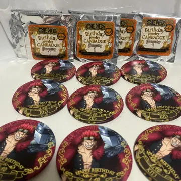 원피스 키드 벌스데이 캔뱃지 무기스토어 한정판 유스타스 키드